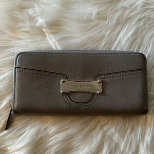 Michael Kors Leather Zip Around Wallet